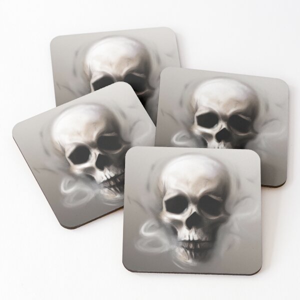 Item preview, Skull on smoky background - version 3 designed and sold by AtlantisApparel.