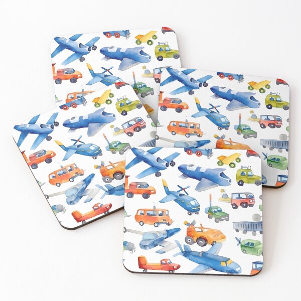 Item preview, Watercolor loose sketches of fantasy airplanes and other winged and wheeled creatures – Back To School designed and sold by ignasirus.
