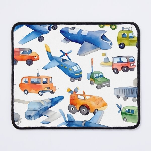 Item preview, Watercolor loose sketches of fantasy airplanes and other winged and wheeled creatures – Back To School designed and sold by ignasirus.