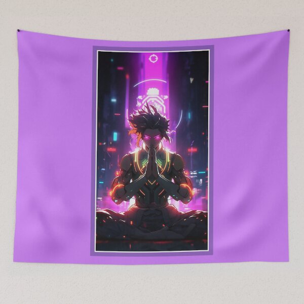 Item preview, Anime Hero Power Meditation | Quality Anime Artwork | Anime Power Energy Meditation |  Manga Anime Art designed and sold by AlNoah.