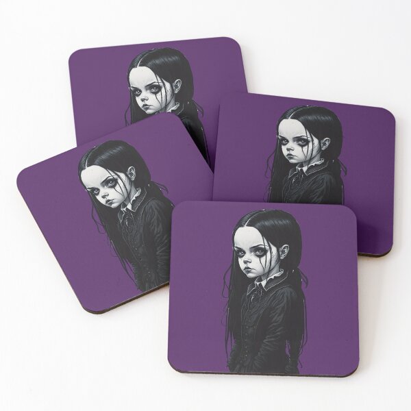 Item preview, Girly Goth Scary Movie Fan Portrait designed and sold by SoccaTamam.