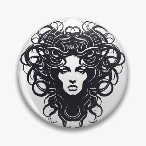 Item preview, Minimalist Medusa tattoo-inspired designed and sold by jetlbomb.