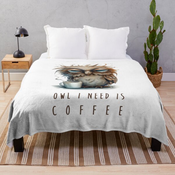 Item preview, Owl I need is coffee designed and sold by LimpingUnicorn.