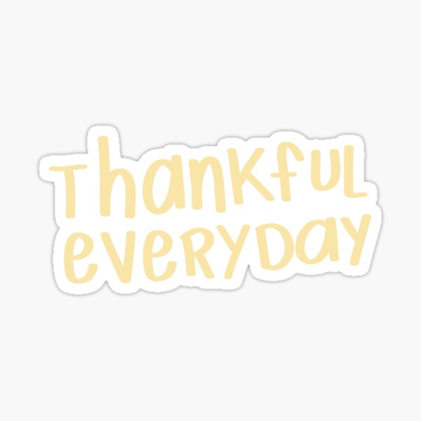thankful Sticker