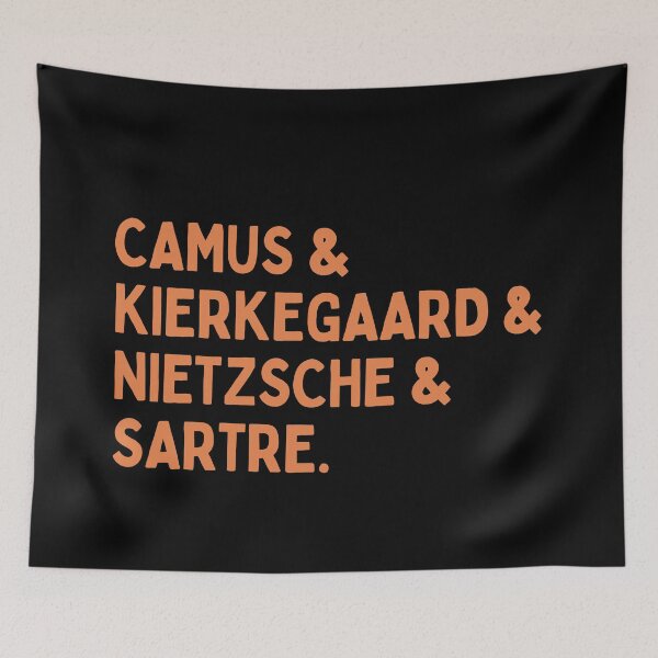 Artikelvorschau, Camus & Kierkegaard & Nietzsche & Sartre entworfen und verkauft von festivalzone.