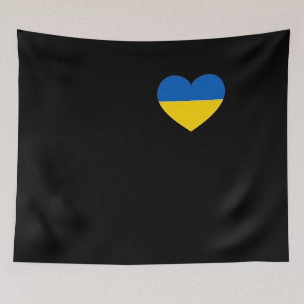Item preview, Ukraine Heart Flag Ukrajina Patriot Fan designed and sold by SuperFreshArt.