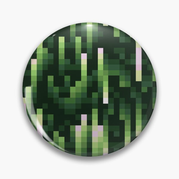 Item preview, Evergreen Woods // Modern Green Pink Summer Forest Camouflage Pattern 1980s 8bit Pixel Art designed and sold by mixedpixels.