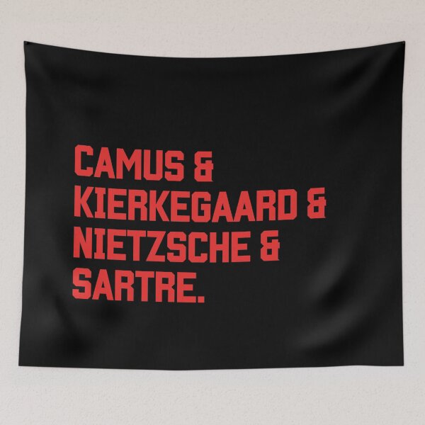 Artikelvorschau, Camus & Kierkegaard & Nietzsche & Sartre entworfen und verkauft von festivalzone.