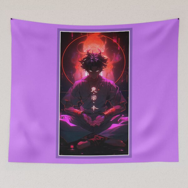 Item preview, Anime Hero Power Meditation | Quality Anime Artwork | Anime Power Energy Meditation |  Manga Anime Art designed and sold by AlNoah.