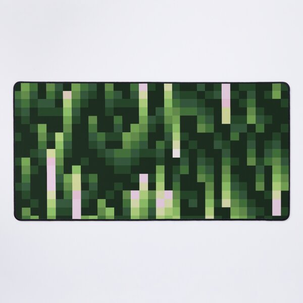 Item preview, Evergreen Woods // Modern Green Pink Summer Forest Camouflage Pattern 1980s 8bit Pixel Art designed and sold by mixedpixels.