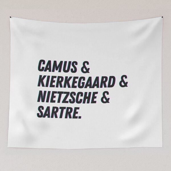 Artikelvorschau, Existenzialisten – Camus & Kierkegaard & Nietzsche & Sartre entworfen und verkauft von festivalzone.