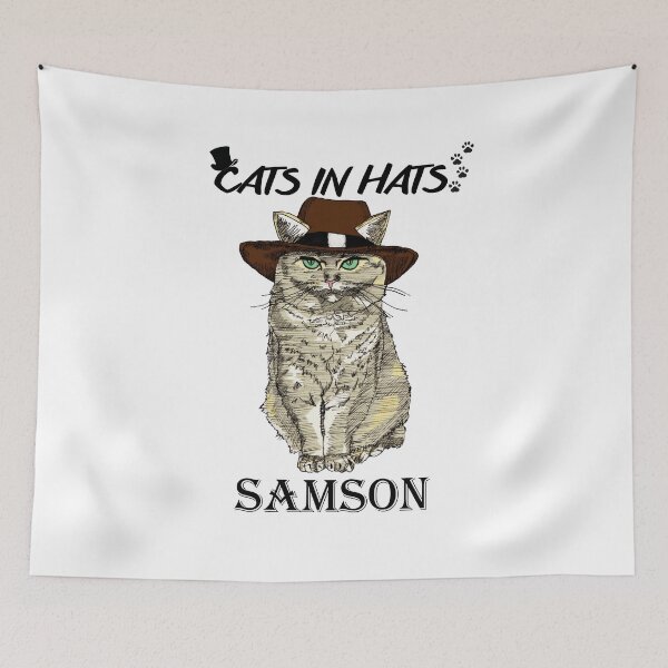 Item preview, Cats In Hats Samson designed and sold by RoryKennedy.