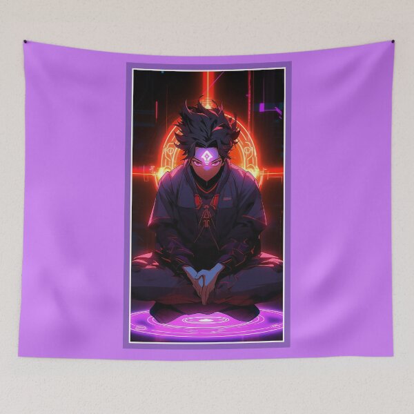 Item preview, Anime Hero Power Meditation | Quality Anime Artwork | Anime Power Energy Meditation |  Manga Anime Art designed and sold by AlNoah.
