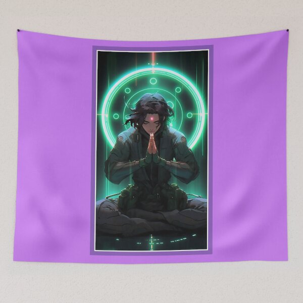 Item preview, Anime Hero Power Meditation | Quality Anime Artwork | Anime Power Energy Meditation |  Manga Anime Art designed and sold by AlNoah.