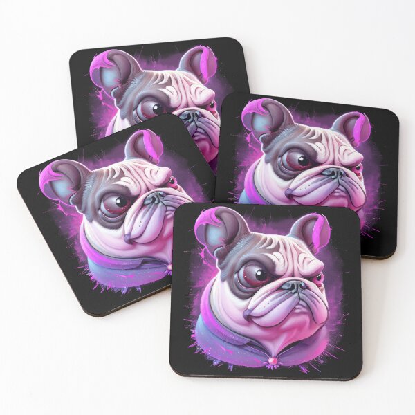 Item preview, Caricature of a pink Bulldog designed and sold by HOlaMax.