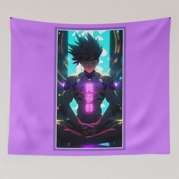 Item preview, Anime Hero Power Meditation | Quality Anime Artwork | Anime Power Energy Meditation |  Manga Anime Art designed and sold by AlNoah.