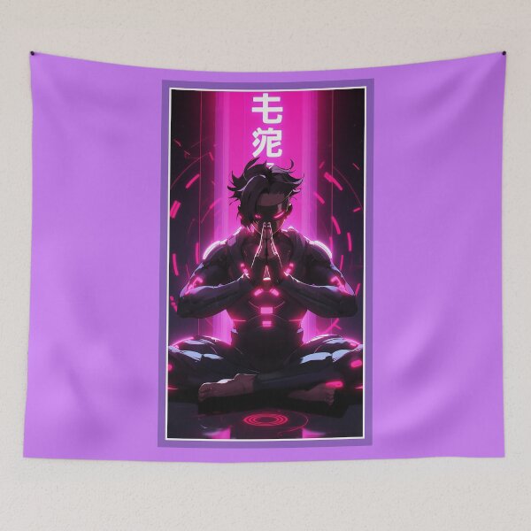 Item preview, Anime Hero Power Meditation | Quality Anime Artwork | Anime Power Energy Meditation |  Manga Anime Art designed and sold by AlNoah.