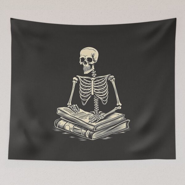 Item preview, Skeleton Reading A Book designed and sold by NewStyle44.