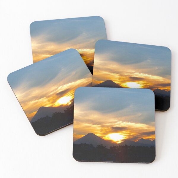 Item preview, Photograph of the volcanoes during sunset in Guatemala designed and sold by Ivanapcm.