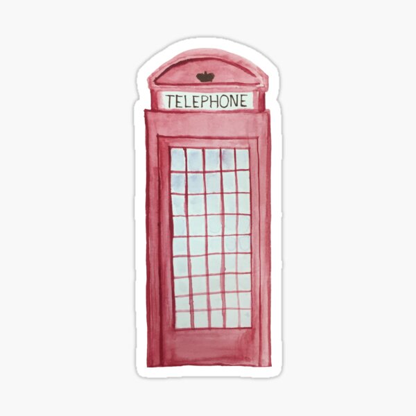 London Telephone Booth Sticker