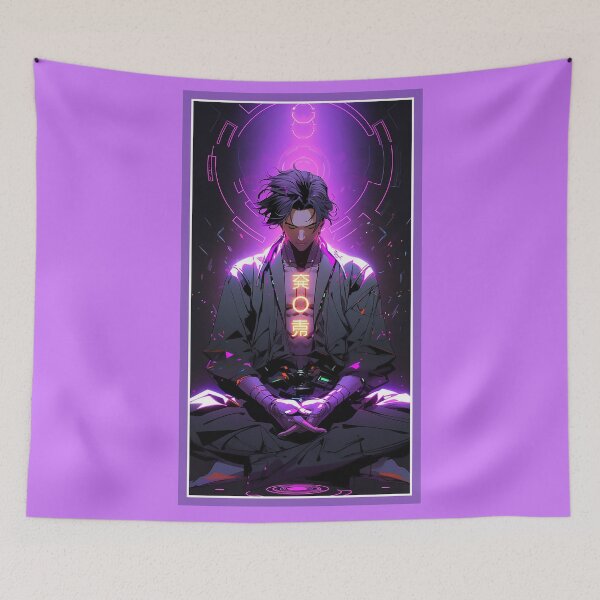 Item preview, Anime Hero Power Meditation | Quality Anime Artwork | Anime Power Energy Meditation |  Manga Anime Art designed and sold by AlNoah.