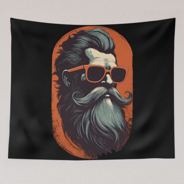 Item preview, The Majestic Bearded Man designed and sold by aigcx.