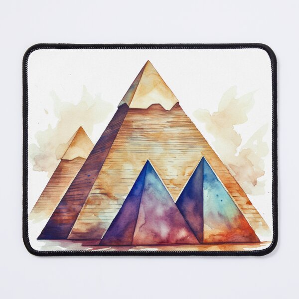 Item preview, Egyptian pyramids illustrator designed and sold by LazyLifestyle.