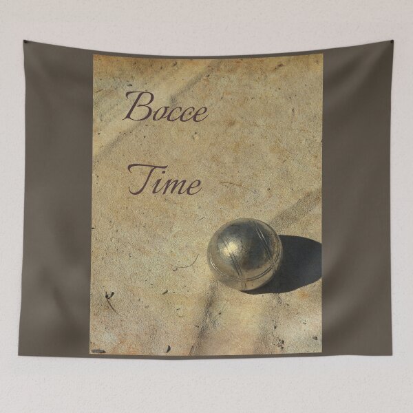 Item preview, bocce ball at beach designed and sold by misslizzyspin.