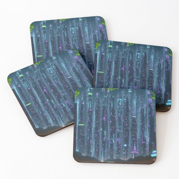 Item preview, Nature's Neon Nexus: AI-Generated Cityscape of Harmonious Coexistence designed and sold by RedArtG09.