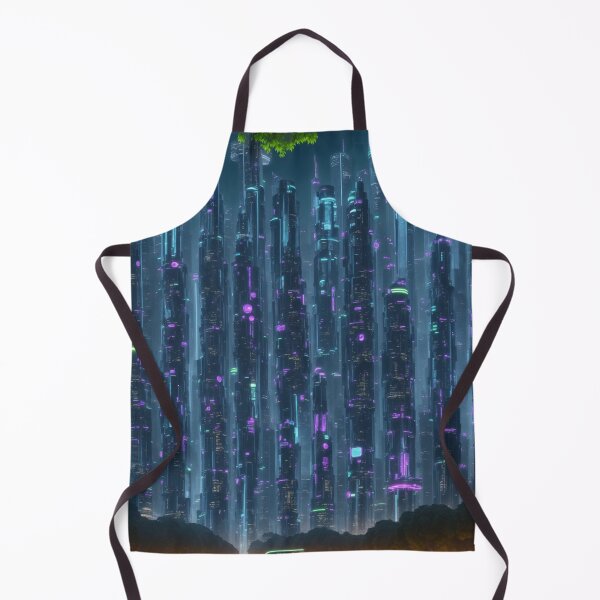Item preview, Nature's Neon Nexus: AI-Generated Cityscape of Harmonious Coexistence designed and sold by RedArtG09.