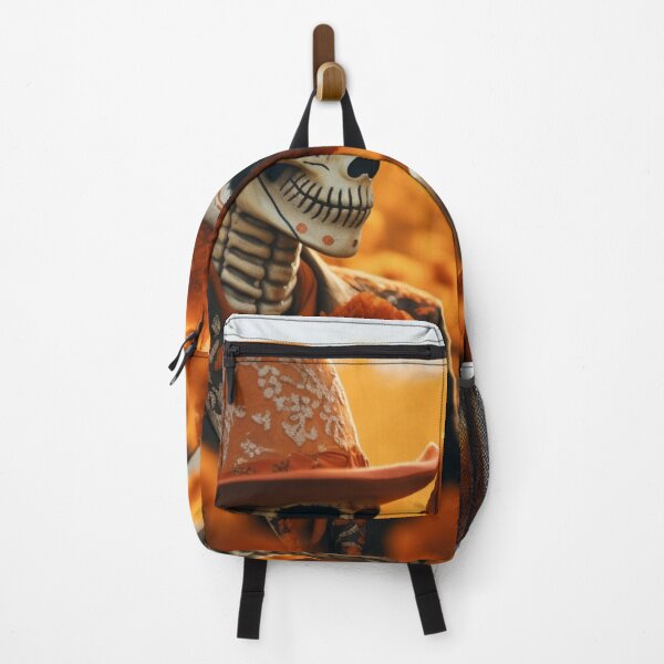Item preview, A couple of skeleton in an orange field designed and sold by isBotStore.