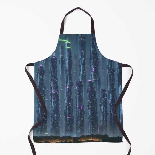 Item preview, Urbanscape Eden: AI-Powered Vision of Technology and Nature Unite designed and sold by RedArtG09.
