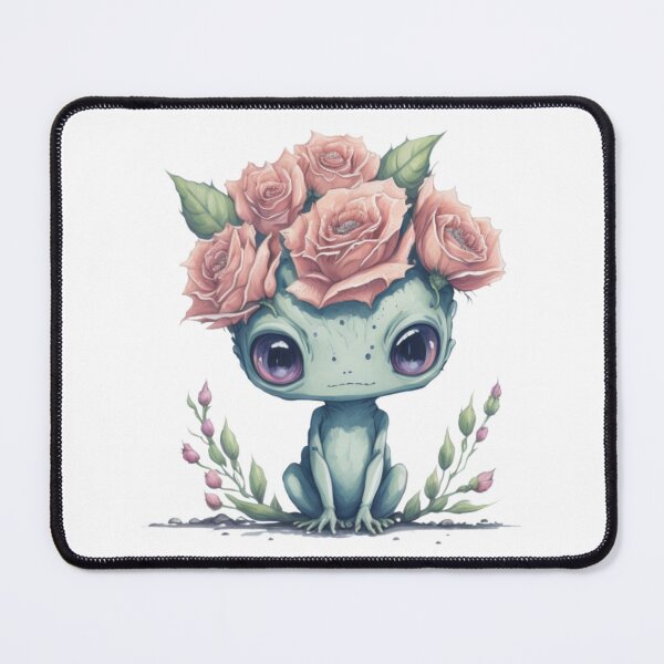Item preview, Cute alien Catirepto girl in a floral wreath. designed and sold by SaraSumi.
