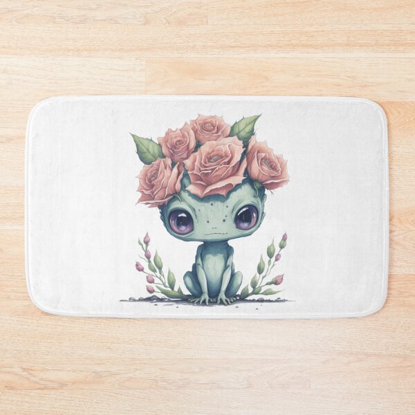 Item preview, Cute alien Catirepto girl in a floral wreath. designed and sold by SaraSumi.