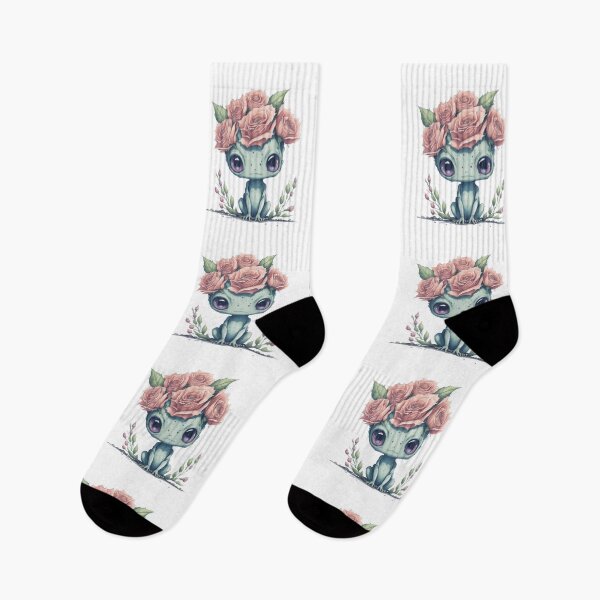 Item preview, Cute alien Catirepto girl in a floral wreath. designed and sold by SaraSumi.