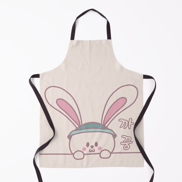 Item preview, A cute bunny says, "peekaboo - 까꿍" in Korean. designed and sold by Kimchi-style-.
