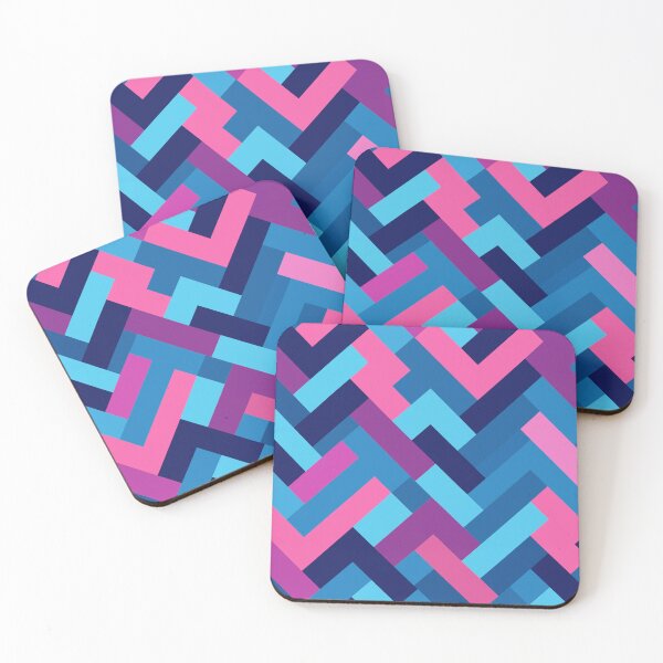 Item preview, Enchanted Dreamscapes - Pink, Zigma Blue & Violet Patterns Inspired by a Beloved Film designed and sold by TheKinEmporium.