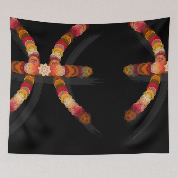 Item preview, Spirograph Pices Zodiac Horoscope Symbol designed and sold by RachelEDesigns.