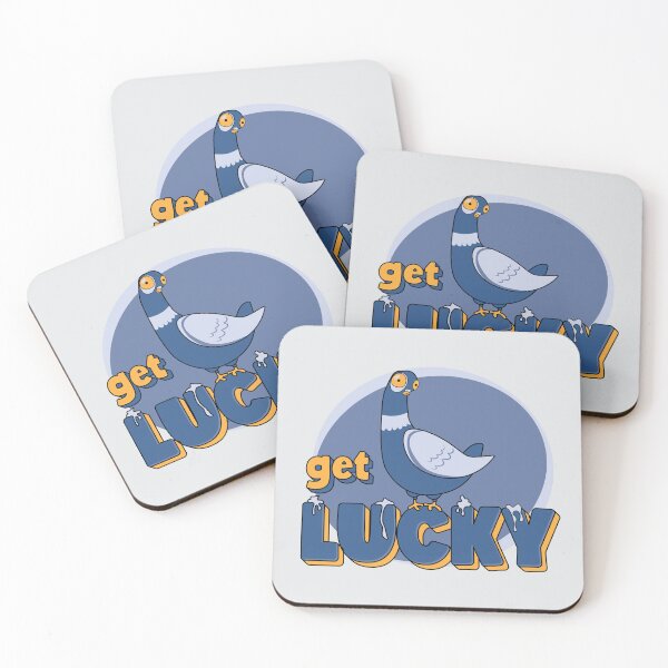 Item preview, Pigeon Get Lucky designed and sold by ThunderboxArt.