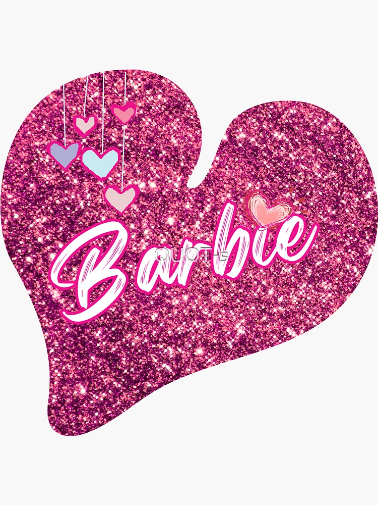 Pegatinas Barbie x 5 - Corazones - Día de San Paraguay