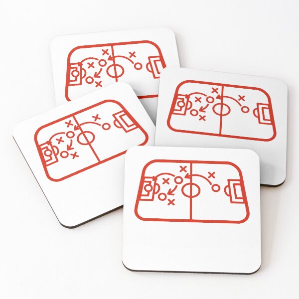 Item preview, Football Red Tactic Table | Soccer Field Formation On Tactical Mastery designed and sold by Football Stickers World.