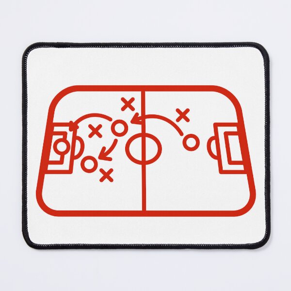 Item preview, Football Red Tactic Table | Soccer Field Formation On Tactical Mastery designed and sold by Football Stickers World.