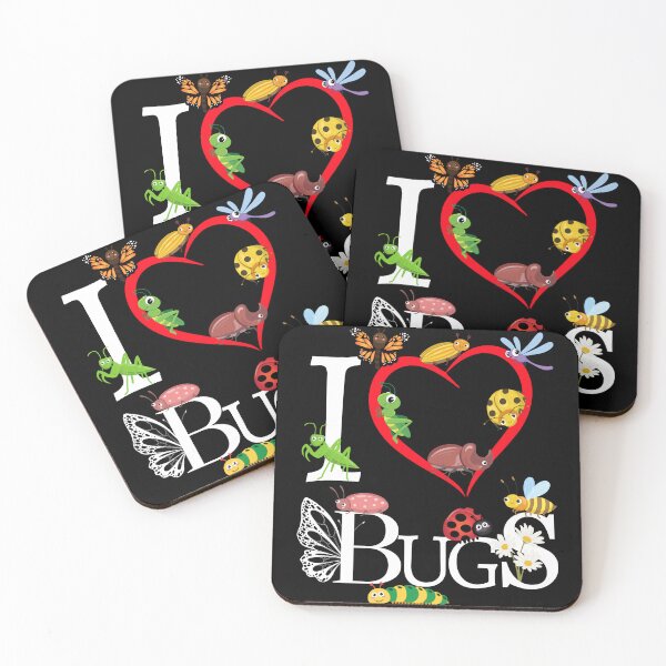 Item preview, I Love Bugs Cute Insects Bug Lovers Entomology Adventures designed and sold by BunBuntheDog-.