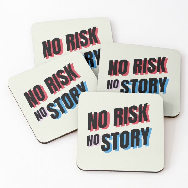 Item preview, No Risk No Story — Motivational Positive Quote designed and sold by CROWNLIGHT.