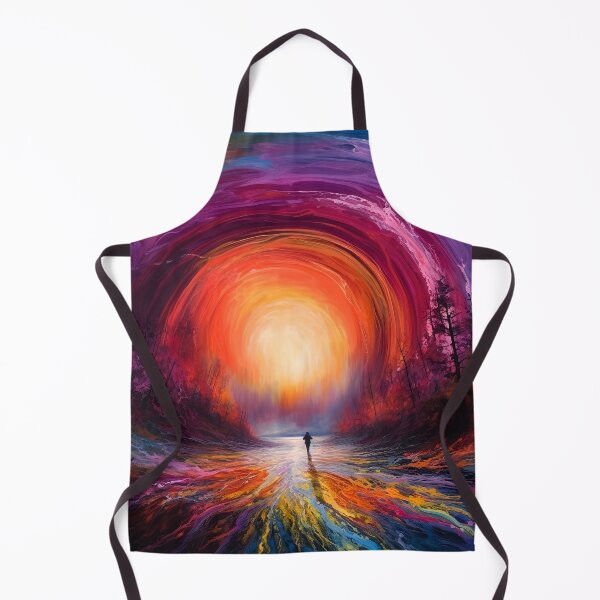 Item preview, Red sunset otherworldly abstract landscape 4 designed and sold by Art by Lilia.