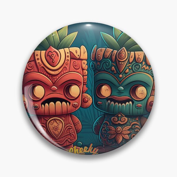 Item preview, Tiki George & Tiki Zippy designed and sold by GloriousIdiot.