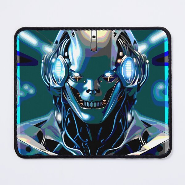 Item preview, blue cyborg 2023 tileartwork designed and sold by tileartwork.