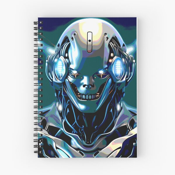Item preview, blue cyborg 2023 tileartwork designed and sold by tileartwork.