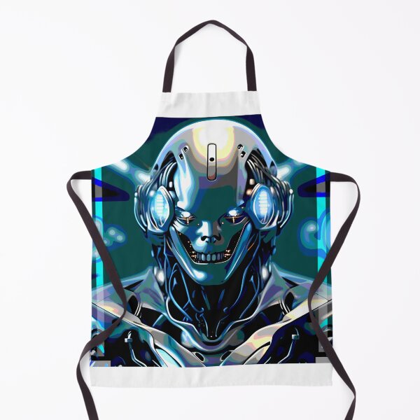 Item preview, blue cyborg 2023 tileartwork designed and sold by tileartwork.