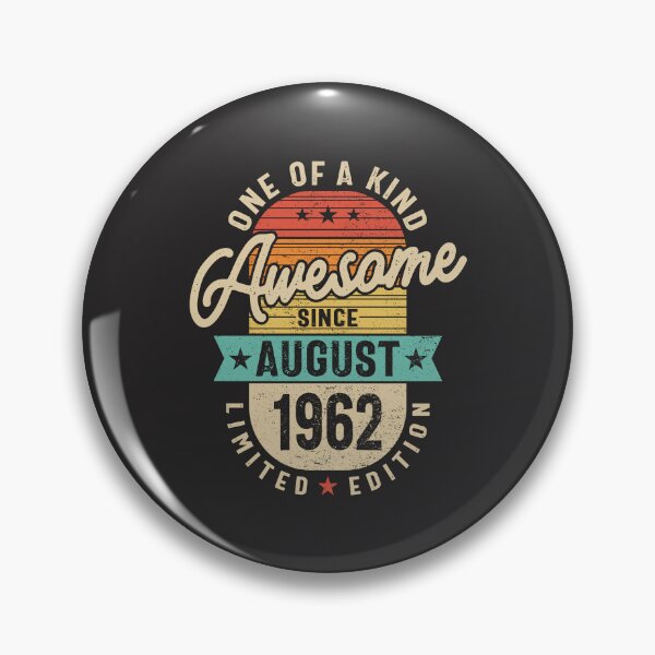 Item preview, Awesome Since August 1962 62nd Birthday designed and sold by cidolopez.